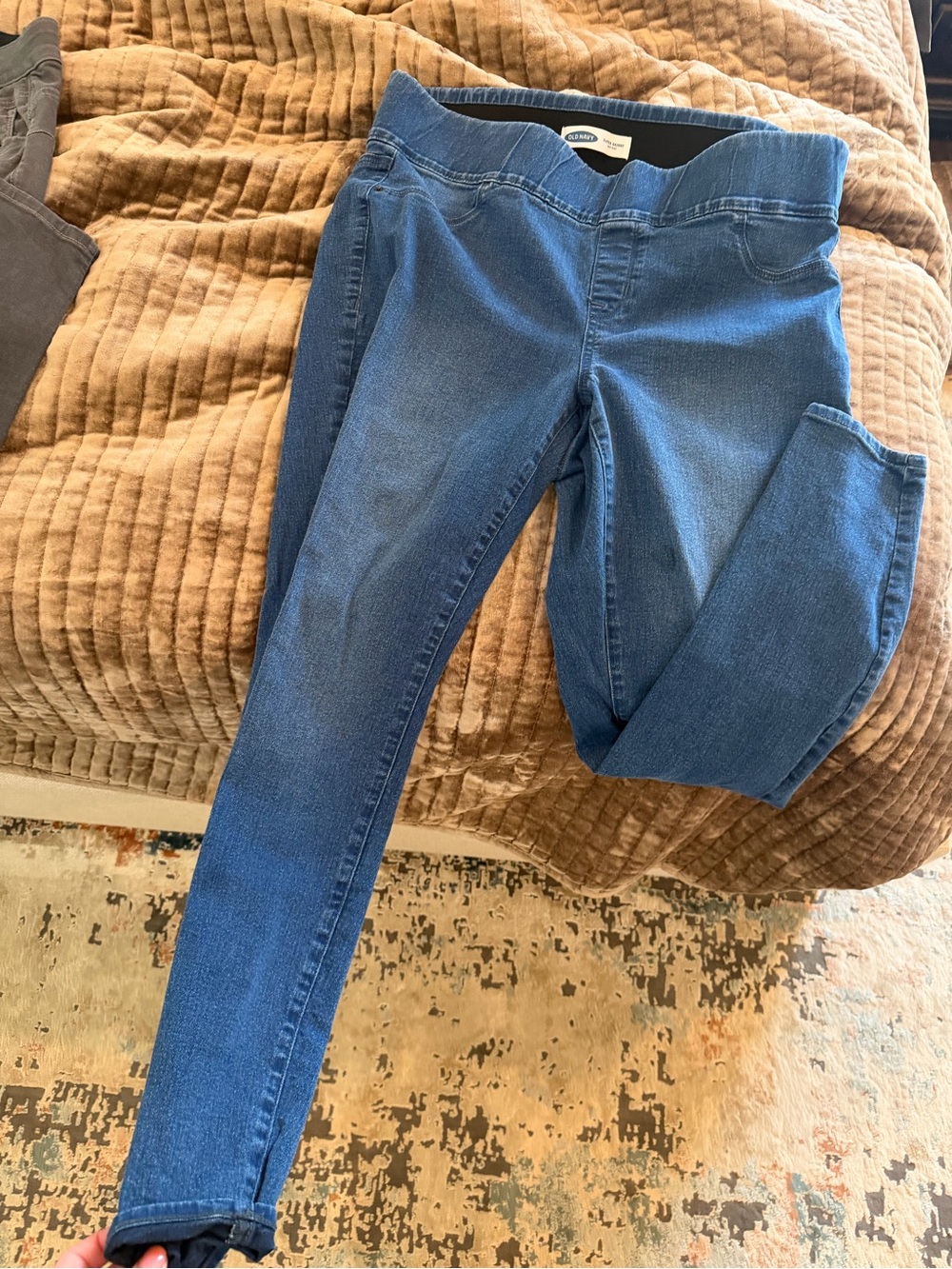 Blue Women's Pull-On Jeans - Stretch Denim